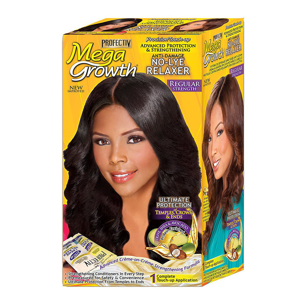 Profectiv Mega Growth Anti Damage No Lye Regular Strength Hair Relaxer, 6 Ea